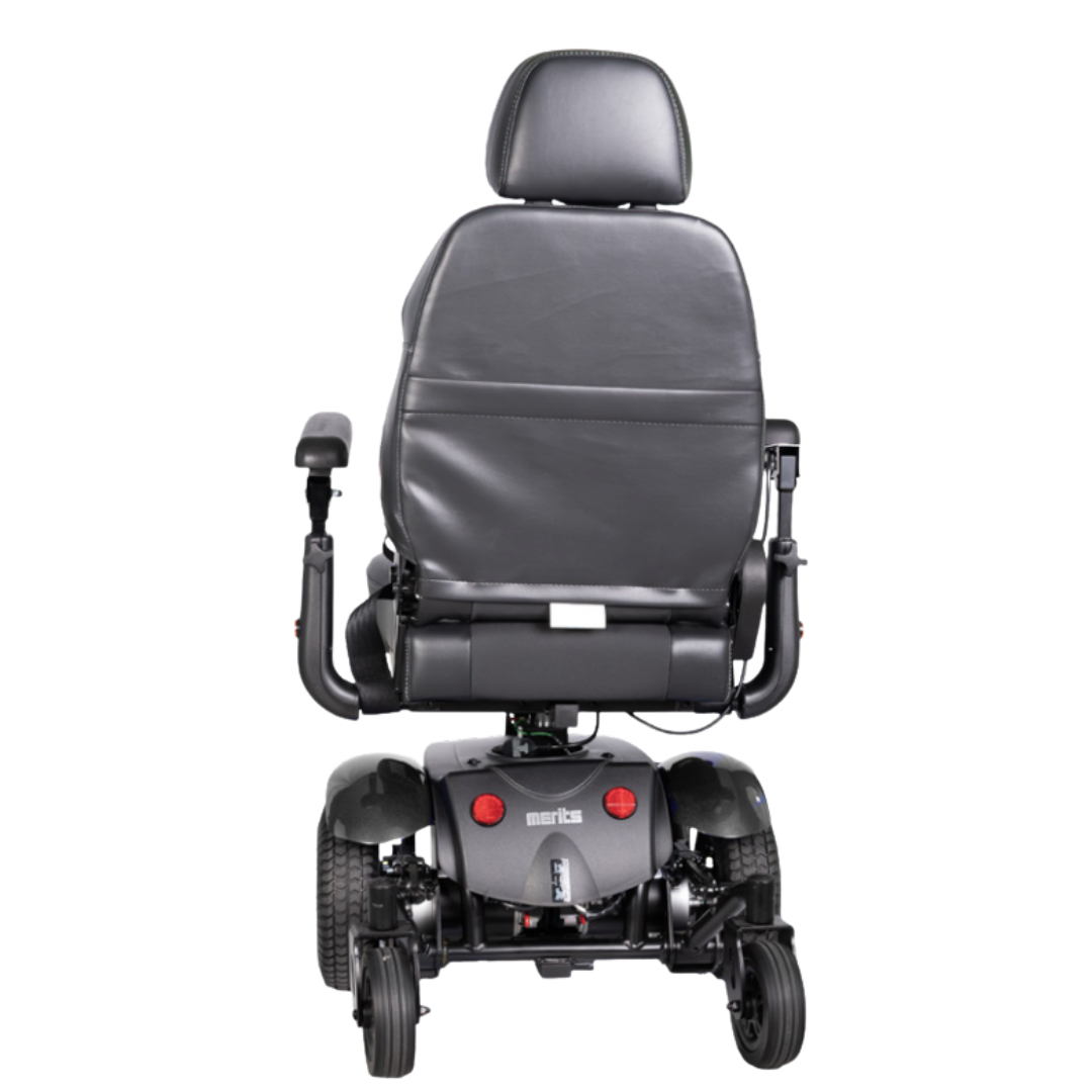 Example: Merits Vision Sport Full Size Electric Wheelchair with Seat Lift P326D