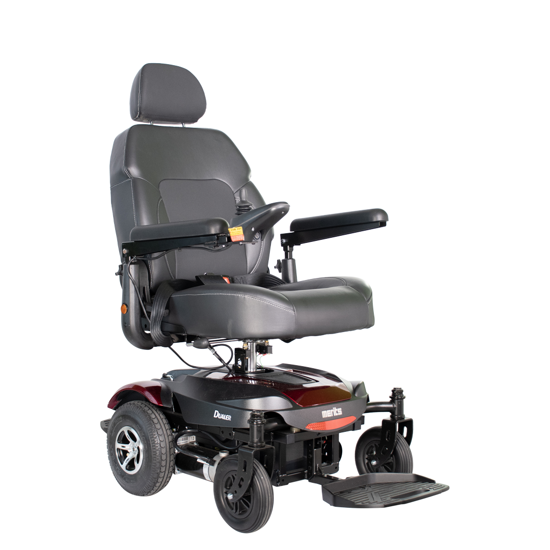 Example: Merits Dualer Full Size Electric Wheelchair with Seat Lift P312