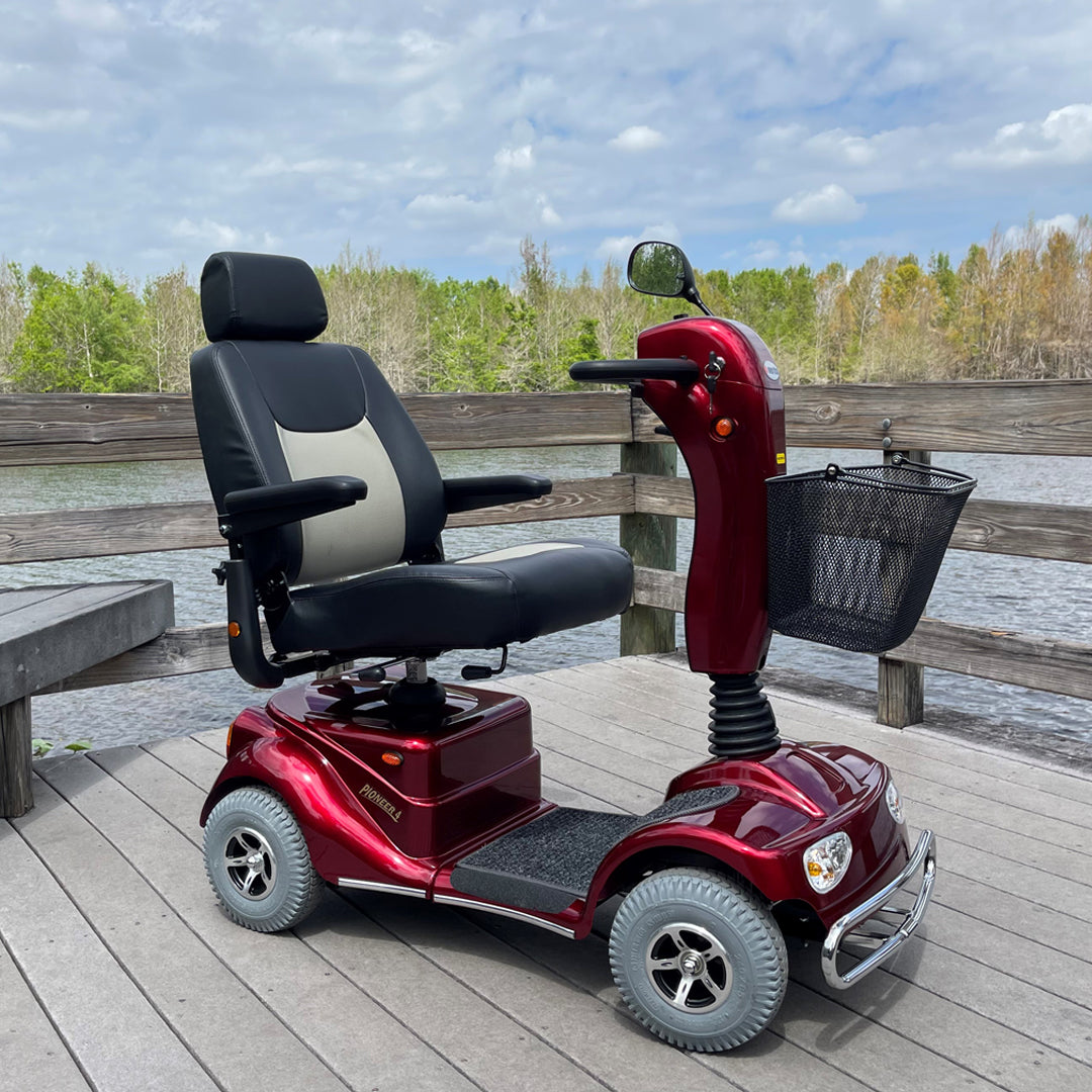Example: Merits Pioneer 4 Full Size 4 Wheel Mobility Scooter S141
