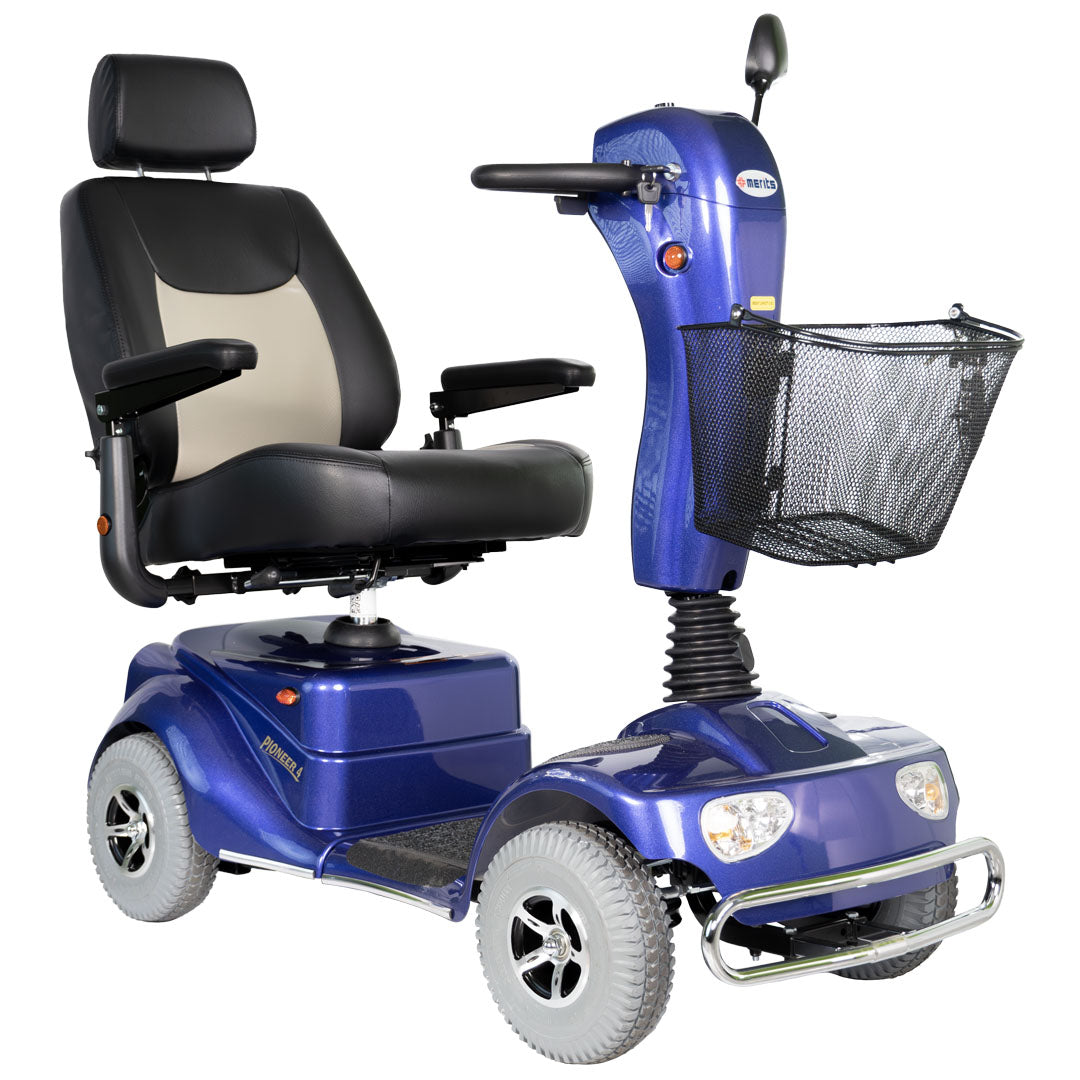 Example: Merits Pioneer 4 Full Size 4 Wheel Mobility Scooter S141