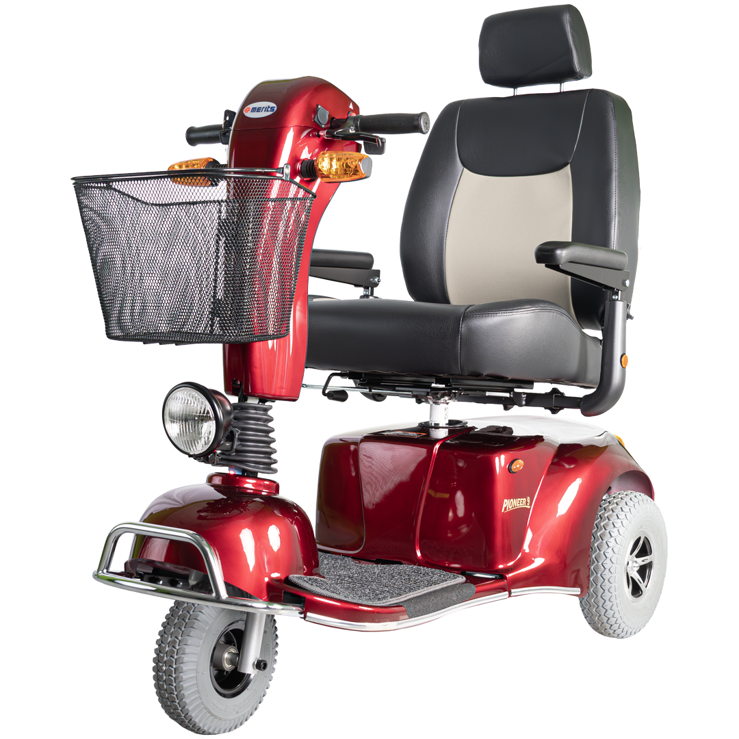 Example: Merits Pioneer 9 Heavy Duty Bariatric 3 Wheel Mobility Scooter S331 and S335